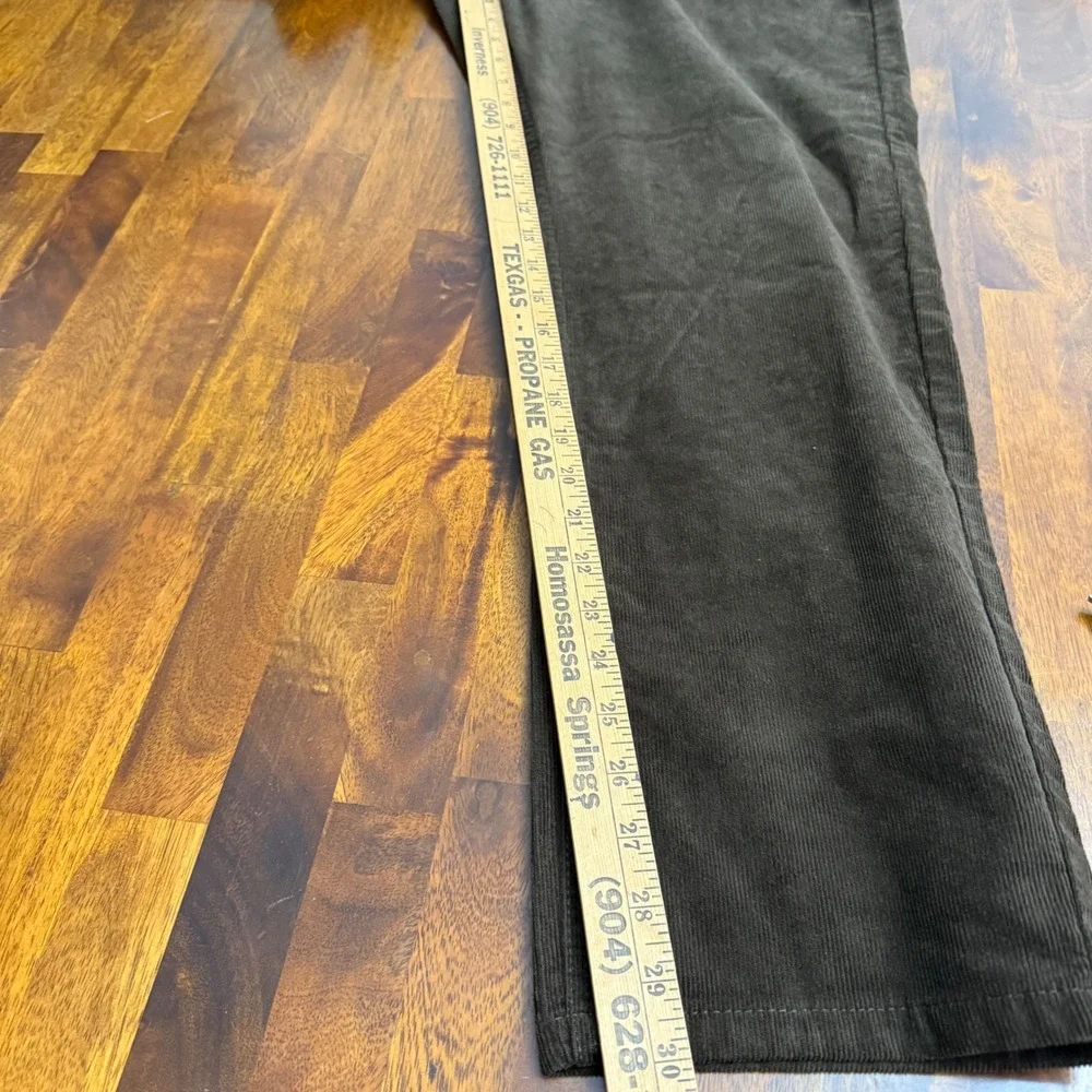 Weatherproof Vintage Mens Brown Corduroy Pants 38x30 Straight Fit Stretch W4F615